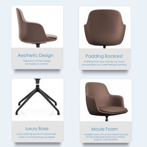 Cadeira de Jantar e Visitas para Escritório, Casa, Hotel, Café e Sala de Reuniões com Novo Design Confortável - Product Image 5