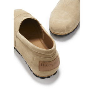 Espadrilles à semelle en caoutchouc, daim taupe - Product Image 5
