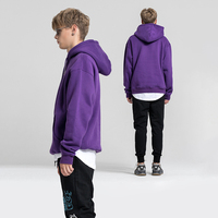 Sudadera con Capucha Corta Personalizada con Bordado, Tallas Grandes, Unisex, de Alta Calidad, Gruesa, Ecológica, Transpirable, Tejido de Spandex/Algodón