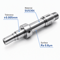 Pièces en acier inoxydable usinées CNC et par électroérosion à fil de haute précision (0,005 mm) – Services d'usinage sur mesure et prototypage rapide (SUS)