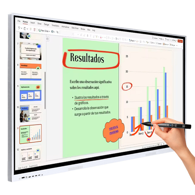 4K UHD Android 13 55 65 75 86 Inch Interactive Smart Whiteboard for School Education Classroom Teaching Meeting Room
