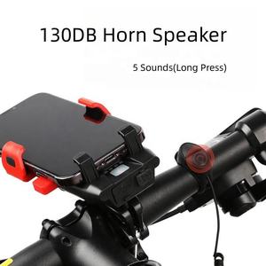 Wason nouveau phare avant LED multifonctionnel haute puissance lumineux pour VTT avec <span class=keywords><strong>support</strong></span> pour téléphone et haut-parleur à klaxon - Product Image 3