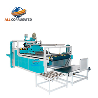 Machine à coller semi-automatique pour cartons ondulés, vente directe usine, machine de formage et de collage de cartons efficace à faible taux de défaillance