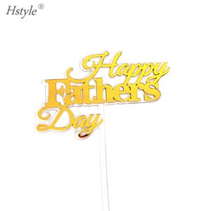 Adorno de pastel del Día de la madre/padre, decoración de postre para Día de Acción de Gracias, oro y plata, acrílico, PQ357 - Product Image 5