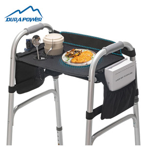 Plateau de rangement DURAPOWER Walker 40x23cm pliable, portable, multifonctionnel pour les personnes âgées, utilisation en extérieur - Product Image 2