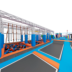 I bambini giocano nuovo <span class=keywords><strong>Design</strong></span> su misura parco giochi al coperto di alta qualità trampolino parco per il salto per la camera dei bambini - Product Image 2