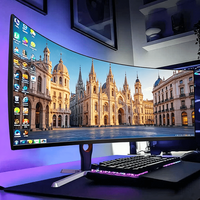 Moniteur de jeu incurvé 5K 75Hz à écran large 49/19 pouces IPS haute définition avec support réglable, commande en gros OEM ODM