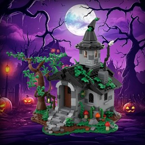Funbuild Fantasy Era Haunted House-Juego de bloques de construcción de Halloween, casa de bruja, <span class=keywords><strong>Castillo</strong></span> Mágico, bosque - Product Image 3