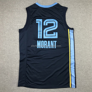 Camiseta de Baloncesto Cosida Estilo Moderno para Hombre 2026, 27 Cameron Boozer, 12 <span class=keywords><strong>Ja</strong></span> <span class=keywords><strong>Morant</strong></span>, Tallas S-2XL - Product Image 2
