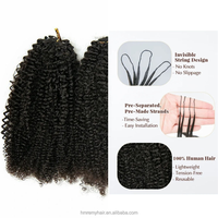 Extensions de cheveux humains bouclés style bohème, 10-30 pouces, pour tressage, épaisseur double trame, style crochet