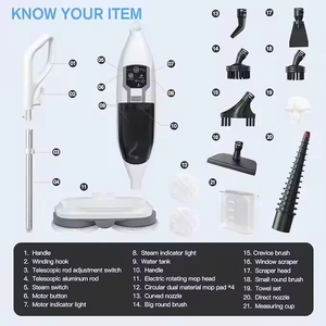 Mopa a Vapor de Alta Eficiencia 10 en 1, Limpiador de Pisos a Vapor con Mopa Giratoria para Uso Doméstico - Product Image 5