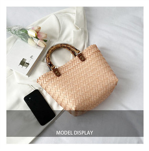 Bolsas de embreagem tecidas conjuntos vendbolsa de tecida Para O verao sacos cesta mulheres tiras micangas palha mais idos - Product Image 5