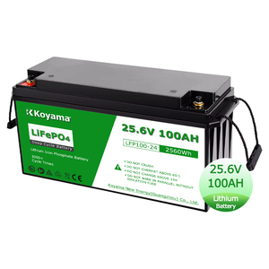 Koyama Lithium Iron Phosphate <b>Battery</b> <b>24V</b> 100Ah 200Ah <b>Batteries</b> for Marine Golf Cart Home Energy Solar Storage - Product Image 1