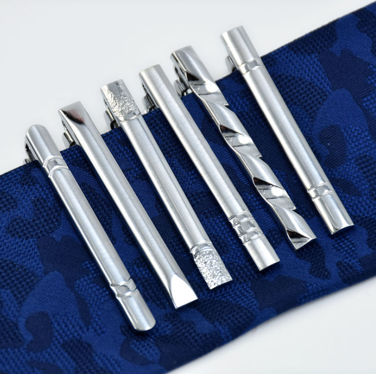 Зажим для галстука мужской из нержавеющей стали, профессиональный Серебристый Зажим для воротника в деловом стиле, простая индивидуальная одежда, аксессуары для галстука