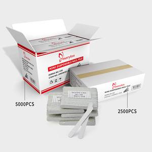Livraison gratuite aux États-Unis 5000 pièces/boîte Outils de manucure professionnels Double face 80/100 <span class=keywords><strong>Lime</strong></span> <span class=keywords><strong>à</strong></span> <span class=keywords><strong>ongles</strong></span> miniature jetable en bois - Product Image 5