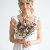 Vente en gros de plantes séchées naturelles pour arrangements floraux de mariage, roses séchées pour demoiselles d'honneur, fleurs de mariée, bouquet de mariée