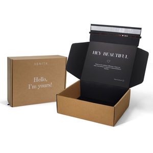 Bespoke — boîte postale en papier Kraft marron, personnalisé, livraison directe par dhl, ondulé, avec Logo, 50 pièces - Product Image 1