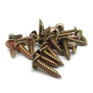DIN7981 Yellow Zinc Plated Self-tapping <b>Screws</b> Cross Recessed Pan Head Tapping <b>Screws</b> ISO7049 - Product Image 6