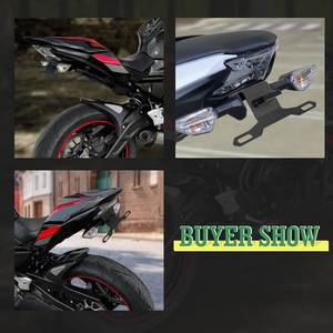 XXUN <span class=keywords><strong>precio</strong></span> de fábrica soporte de motocicleta soporte de matrícula cola ordenada para Kawasaki Ninja650/<span class=keywords><strong>Z650</strong></span> 2017 2018 2019 2020 2021 22 23 - Product Image 2