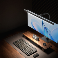 Lampe de bureau LED à large couverture, bras réglable, intensité variable, lecture intelligente, rendu des couleurs Ra>95, température de couleur 2700-5000K, télécommande, pour la maison