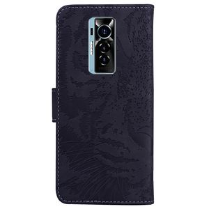 Étui de téléphone en cuir à rabat horizontal avec motif en relief Tigre pour <span class=keywords><strong>Tecno</strong></span> <span class=keywords><strong>Phantom</strong></span> <span class=keywords><strong>X</strong></span> - Product Image 3