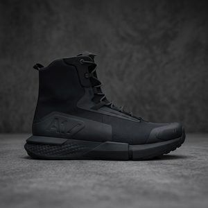 TSB25 AS33 Black Men's High-Top Tactical <b>Boots</b> with Side Zip Durable Breathable Mesh All Seasons - Product Image 3