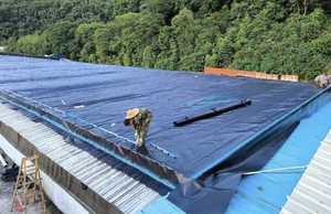 <span class=keywords><strong>HDPE</strong></span>ジオメンブレンUV安定化涙液耐性固形廃棄物埋立地カバー池/レイクライナー養殖場への簡単な展開 - Product Image 6