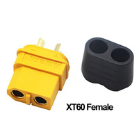 Konektor Adaptor Amass XT60H Male Female 2Pin Berlapis Emas untuk Koneksi Baterai Lithium Model Drone FPV RC