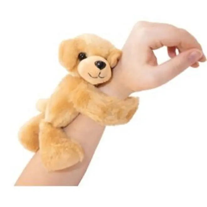 plush labrador dog slap bracelet stuffed animal