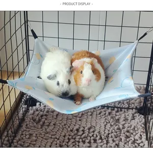 <span class=keywords><strong>Hamac</strong></span> double face pour petit animal de compagnie Hamster d'été en soie glacée respirante pour <span class=keywords><strong>furet</strong></span> sucre planeur cochon d'inde lapin accessoires - Product Image 6
