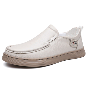 Nouveau pur cuir de vachette Lofer chaussures pour hommes Coluer Bourn logo de marque personnaliser sans lacet en cuir véritable homme Sneaker meilleure vente afrique - Product Image 2