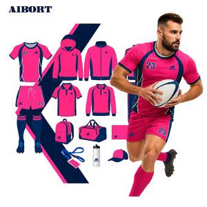 Aolan v-cổ Raglan Jersey quần short Hoodie Polo áo khoác quần túi cap vớ moq 10 mẫu miễn phí Rugby teamwear OEM nhà máy - Product Image 1