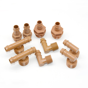 Système d'irrigation de jardin, connecteur <span class=keywords><strong>à</strong></span> barbelés brun, coude <span class=keywords><strong>à</strong></span> 90 degrés, raccords 1/2 pouce, <span class=keywords><strong>tuyau</strong></span> d'irrigation <span class=keywords><strong>goutte</strong></span> <span class=keywords><strong>à</strong></span> <span class=keywords><strong>goutte</strong></span> de 17 mm - Product Image 5