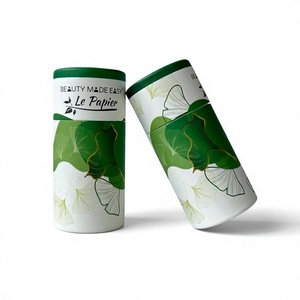 Hot Selling Eco Friendly Recyclable Custom Printed Vanishing Cylinder Lipbalm Push up Kraft Paper <b>Cardboard</b> <b>Tube</b> <b>Packaging</b> Box - Product Image 1