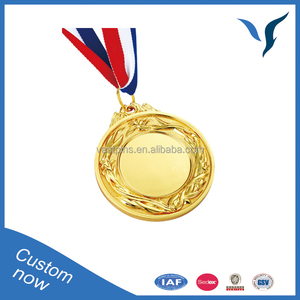 Médaille de sport en métal plaqué or 3D personnalisé de haute qualité avec ruban - Product Image 3