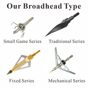 HOOYI 125 Grain Durable Anode Treated Carbon Steel Sharp Traditional Broadhead Arrowhead Plastic Components Hunting Recurve <strong>Bow</strong> - Product Image 5
