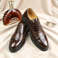 Herren-Lackleder-Oxford-Schuhe für Anzug, Hochzeit und Business, Herren-Lederschuhe 2026 Neuer Stil