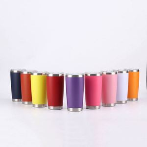 Turquoise <b>Cup</b> Mug 20Oz Stainless Steel Insulated Double Wall Vacuum Powder Coated Matte <b>Reusable</b> Travel Mug ASM25 - Product Image 1