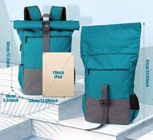 Zaino per Laptop Arrotolabile 2023, Impermeabile, per Uomo, Viaggio e Lavoro, con Porta di Ricarica USB - Product Image 6