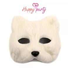 Masques de fête Happy Fable White-pour ajouter une touche festive à votre prochaine réunion! - Product Image 1