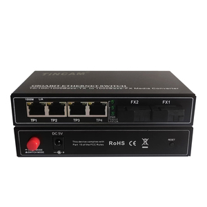 Tincam Giga phương tiện truyền thông chuyển đổi 2 * SC + 4 * RJ45 <span class=keywords><strong>CH</strong></span> phương tiện truyền thông chuyển đổi Gigabit thu phát <span class=keywords><strong>ch</strong></span>ế độ duy nhất sợi 2/4/6/8CH 1310/1550nm - Product Image 6