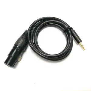 XLR to 3.5mm Cable 1/8 inch Stereo Microphone Cable Aux XLR Female Audio Cord 3.5mm Stereo Male to XLR Female Cable