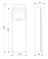 Boîte de distribution d'alimentation industrielle électrique de haute qualité, étanche IP65, avec 6 prises, modèle S3, pour utilisation en extérieur