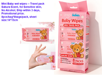 Vente en gros de lingettes humides pour bébé Lanent, 64 pièces, écologiques, non tissées, super douces, 15x20 cm, non parfumées, certifiées ISO, usage quotidien, prix bas