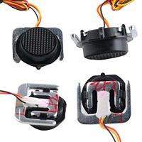 Wishiot 4 unidades Célula de carga de 50 kg, Sensor de pesaje, Medidor de deformación de puente medio micro delgado y plano, Precisión de 0.06g, 5V, Módulo AD con amplificador HX711