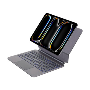 Nuova <span class=keywords><strong>Tastiera</strong></span> Wireless Ultra Sottile con Superficie Texturizzata Effetto Lega, Touchpad Integrato, Rotazione a 360° per <span class=keywords><strong>iPad</strong></span> Air 10.9/11/12.9, Interfaccia USB-C - Product Image 3
