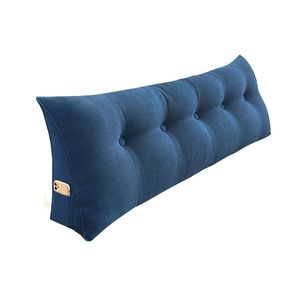 Almohada Triangular Azul de 150 cm, Almohada de Apoyo Grande para Cama, para Leer y Relajarse, Cojín Lateral, Cojín de Respaldo F - Product Image 2