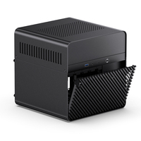 Boîtier NAS Jonsbo N2 Noir Mini ITX 5 baies Hot Swap, boîtier d'ordinateur, serveur, stockage, boîtier de bureau, alliage d'aluminium SFF