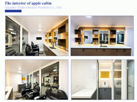 Apple Cabin Mobile Barber Shop Prefab Salon Pod Curved Capsule House for Hair Studio and Beauty Business Startup