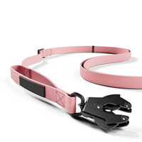 Nouvelle laisse pour chien imperméable en PVC rembourrée, solide, respirante, à libération rapide, avec rubans, lavable à la main, pour toutes les tailles